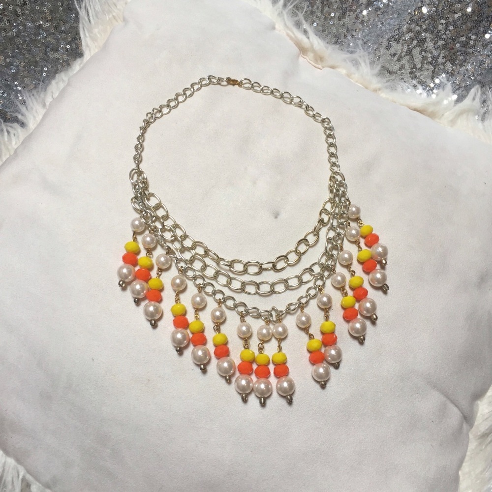 NWT Beaded Candy Corn Necklace